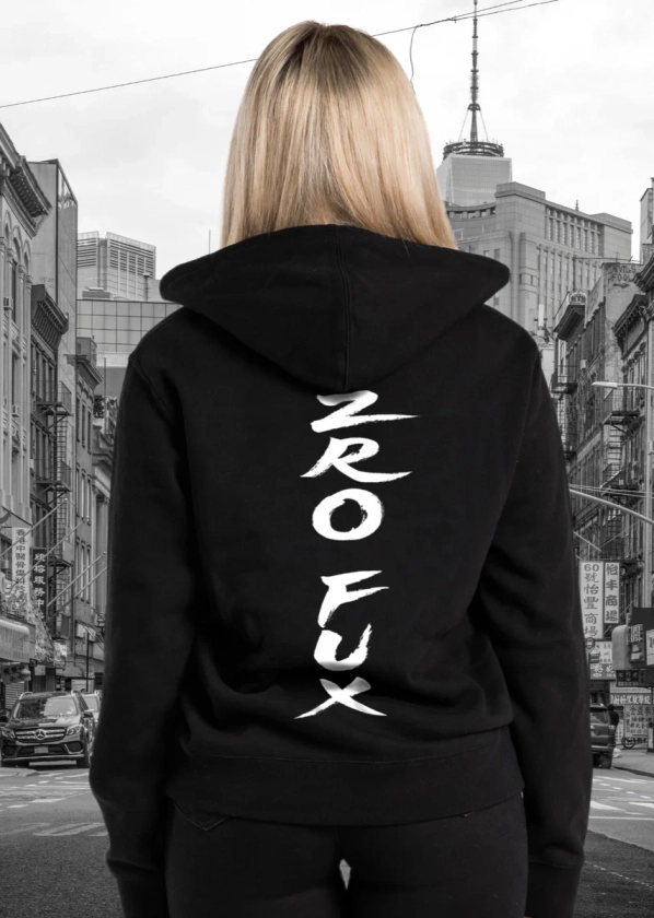 Women's Calligraphy Hoodie - Black