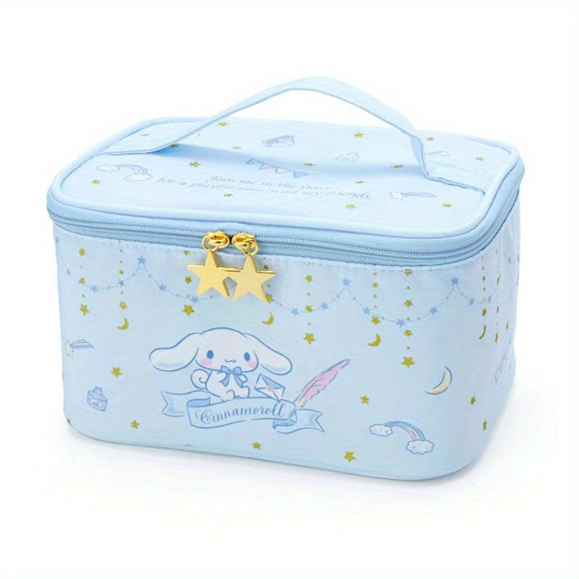 Themed Cute Cartoon Makeup Bag, Multi-functional Large Capacity Toiletry Bag, Portable Storage Bag