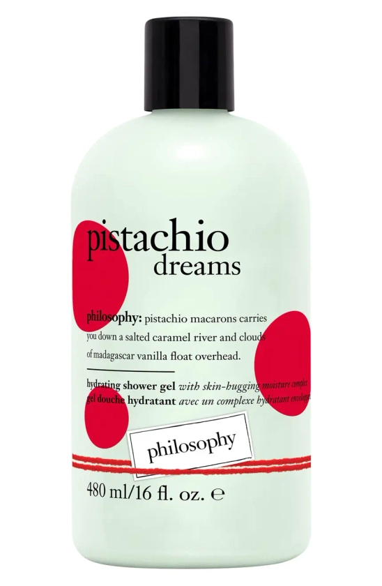 pistachio dreams hydrating shower gel, bubble bath & shampoo