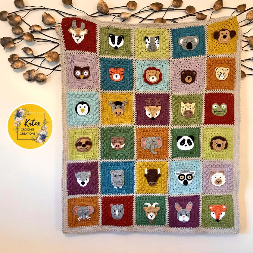 Crochet an Animal Kingdom Blanket Designed By Katy Mitchell - KnitHacker