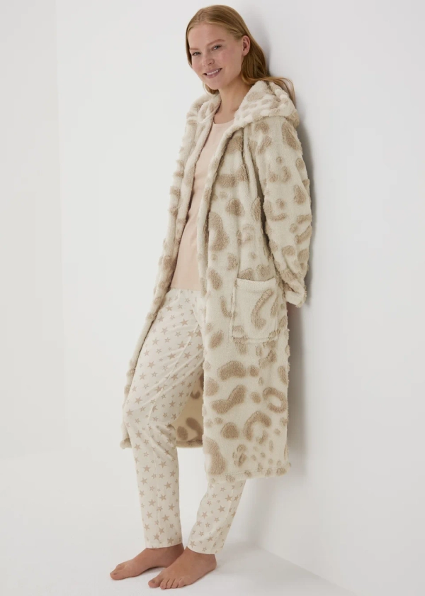 Brown Animal Trend Dressing Gown