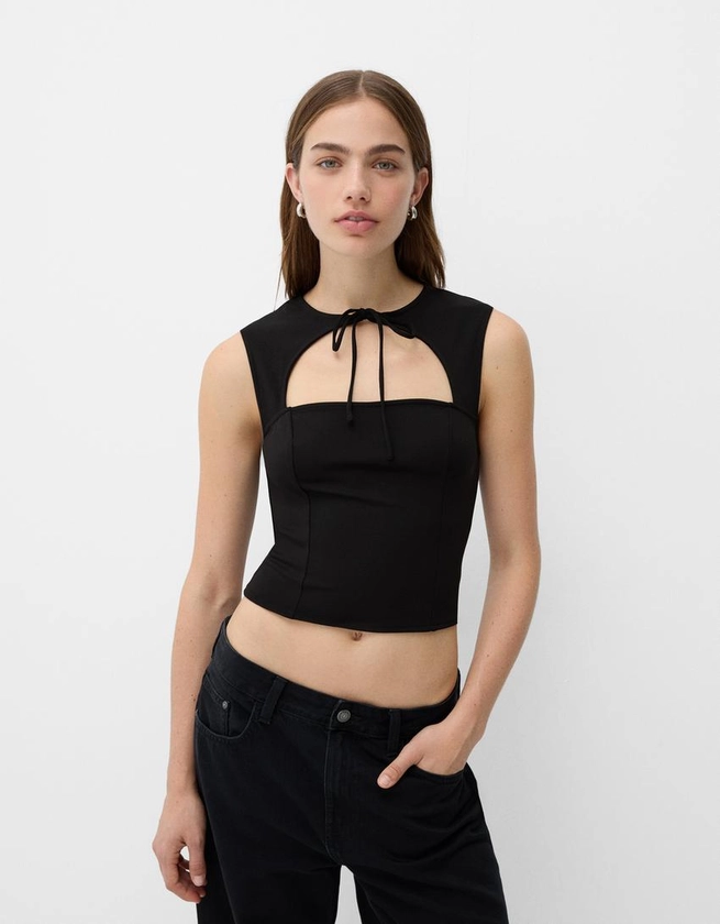 Crop top sans manches - Tops et bodies - Femme