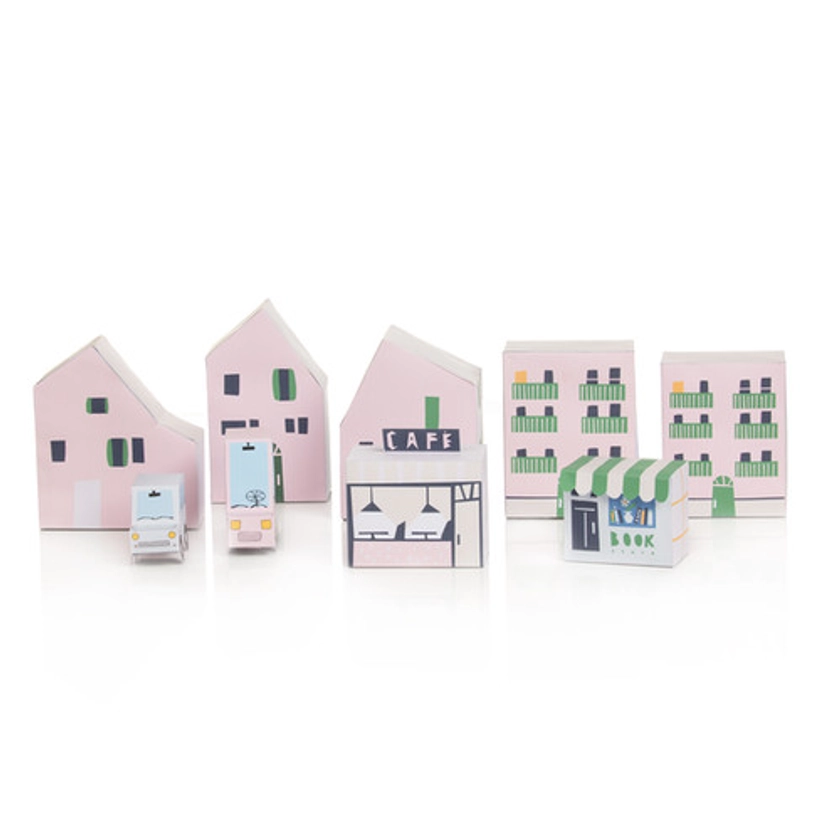 PASTEL TOWN Printable Play Set | Tiny Paper Robin