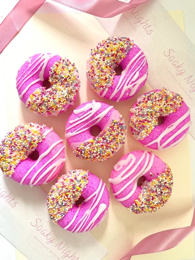 Donut Bath Bombs | Bath Bomb | Birthday | Gift | Gift Ideas | Wedding Favours | Kids Bath Bomb |