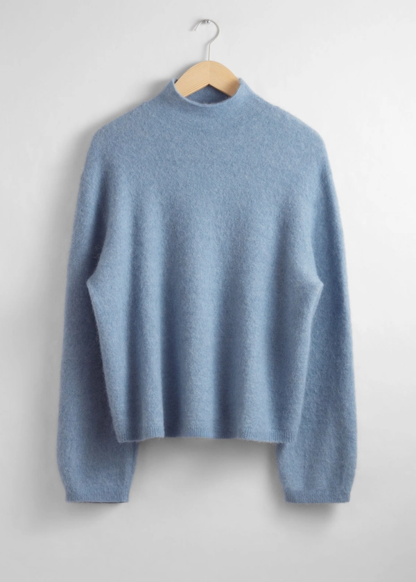 Mock-Neck Knit Jumper