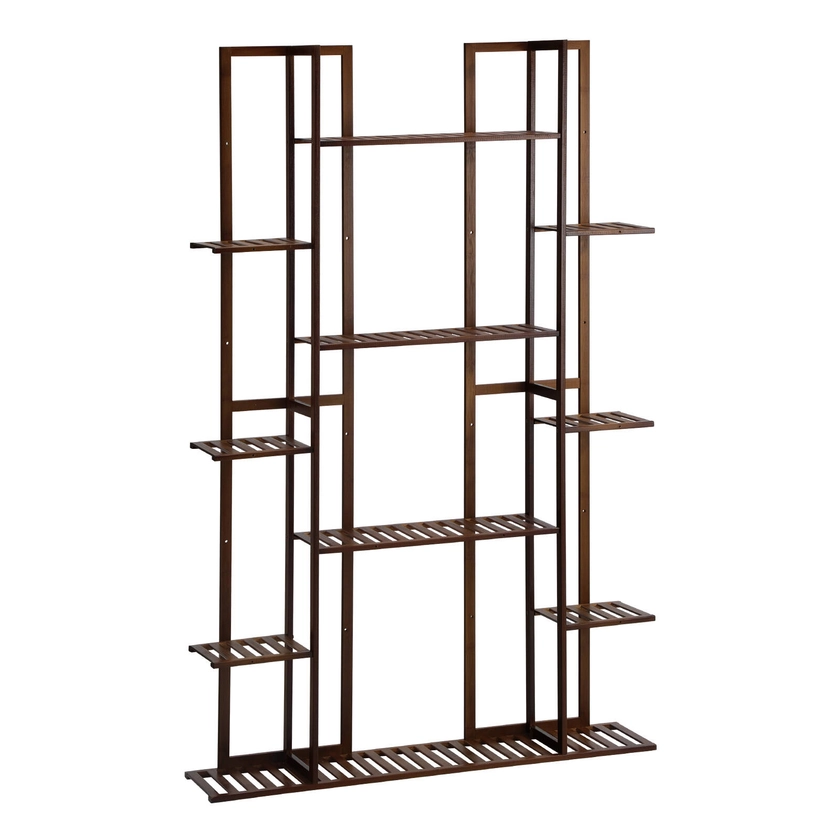 Livsip Plant Stand Bamboo Flower Pots Holder Display Rack 7-tier Planter Shelf