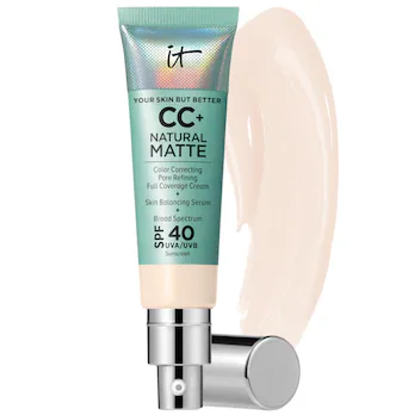 CC+ Cream Natural Matte Foundation with SPF 40 - IT Cosmetics | Sephora