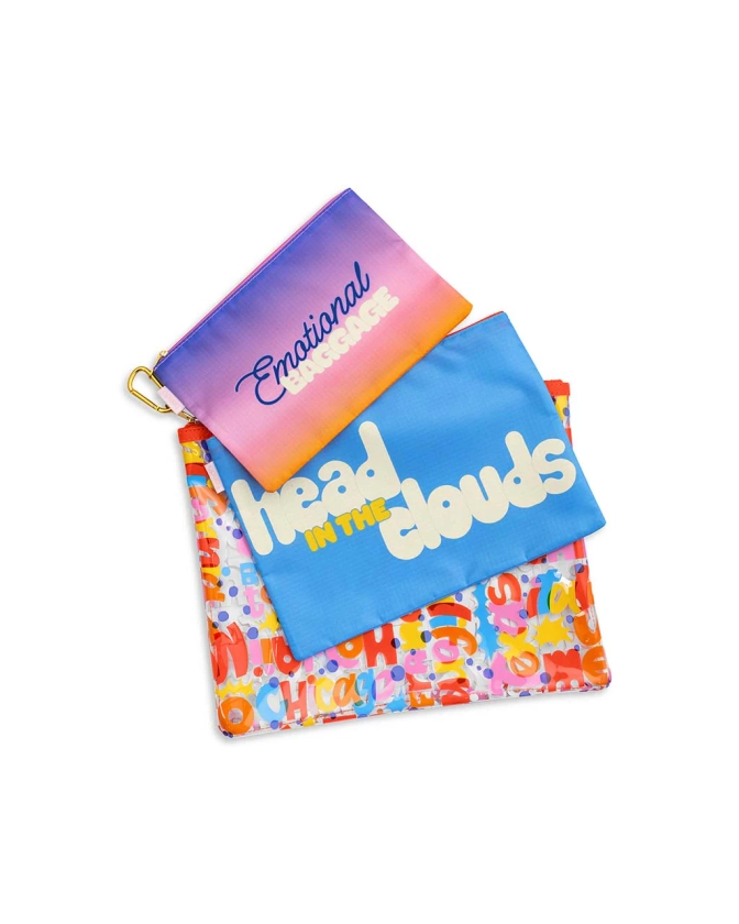 Getaway Travel Pouch Set - Head in the Clouds