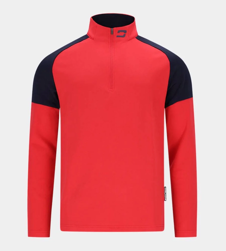 Men's Active Mid Layer in Red | Golf Mid Layers | Druids