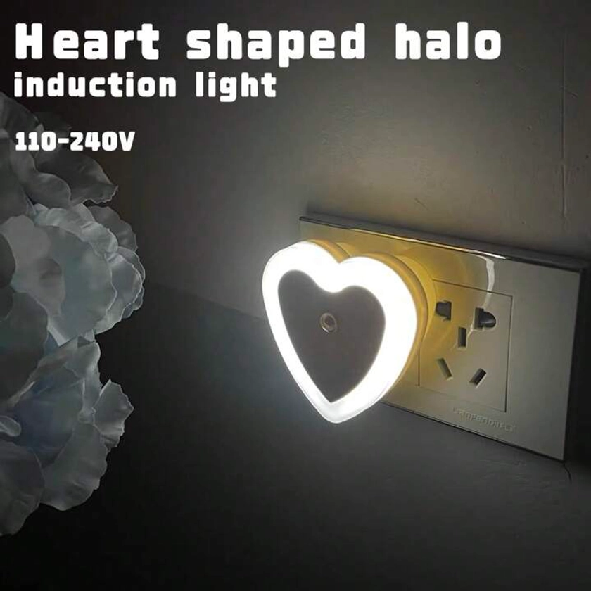 1 Pièce Lampe De Chevet Led À Induction De Commande De Lumière Halo D'amour Blanche Économe En Énergie Et Automatique Pour La Chambre À Coucher À La Maison | Mode en ligne | SHEIN FRANCE