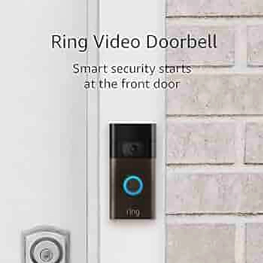 Ring Video Doorbell – 1080p HD video, improved motion detection, easy installation (2020 release) – Venetian Bronze