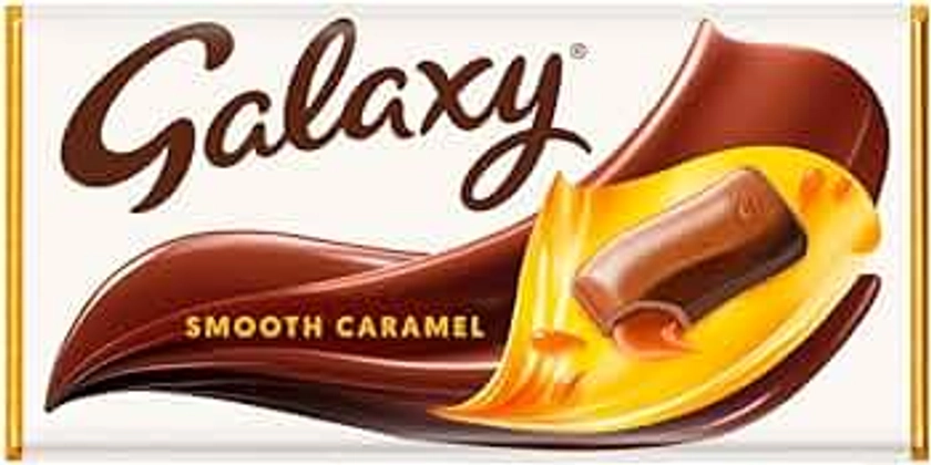 Galaxy - Tablette de chocolat au caramel - lot de 4 tablettes de 135 g