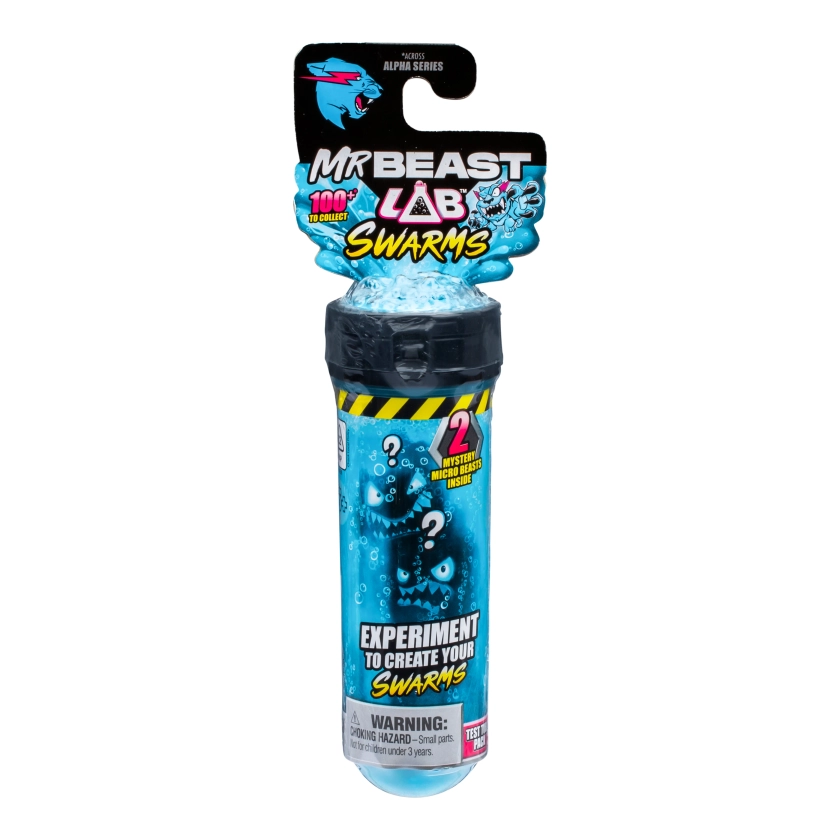 MrBeast Lab Swarms Test Tube 2 Pack, 1 inch Themed Swarms Collectible, 100+ to Collect,  Ages 5+