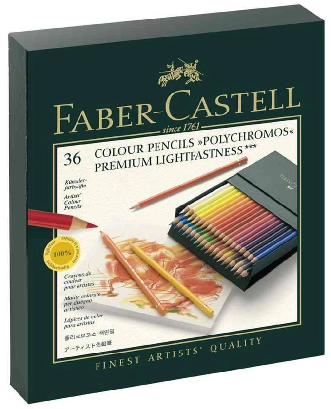 Crayons de couleur POLYCHROMOS,boîte d'atelier FABER-CASTELL - La Poste