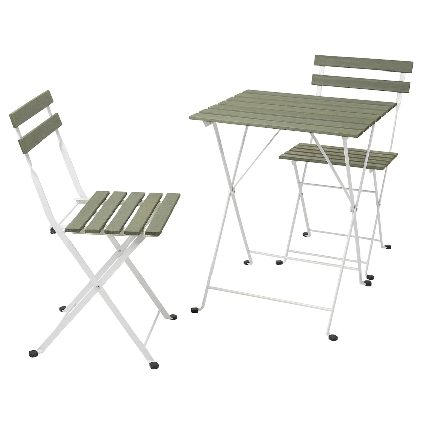 TÄRNÖ table+2 chaises, extérieur, blanc/vert - IKEA
