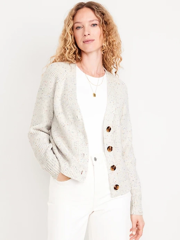 Shaker-Stitch Cardigan