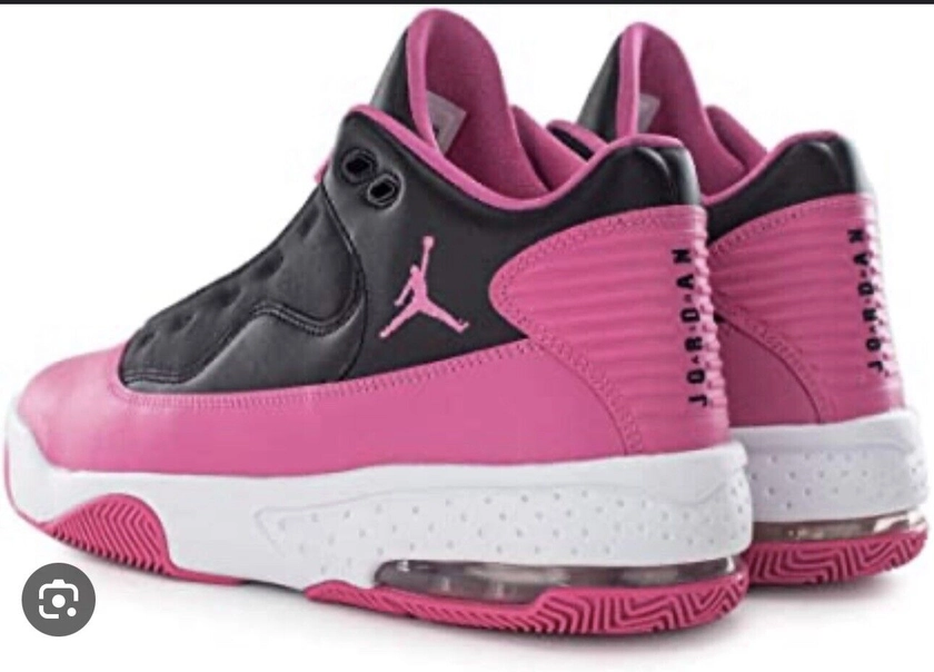 pink and black jordans womens