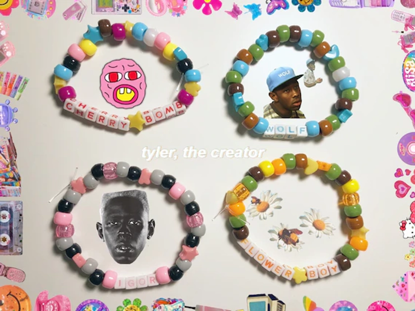 tyler the creator album cover themed bracelets