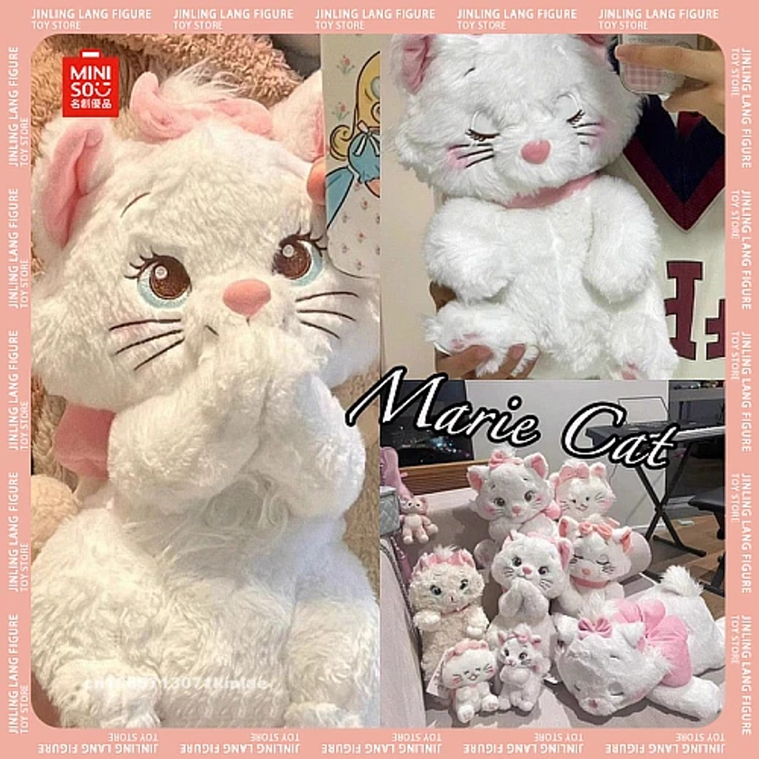 Peluche à l'effigie des personnages de Marie et des Aristochats, personnage de dessin animé, idéal comme cadeau pour un enfant