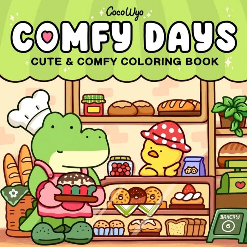 Comfy Days: Coloring Book For Adults And Teens Featuring Super Cute Animal Characters In Cozy Hygge Moments For Relaxation (Cozy Spaces Coloring) Gifts For Friends & Couples&Family