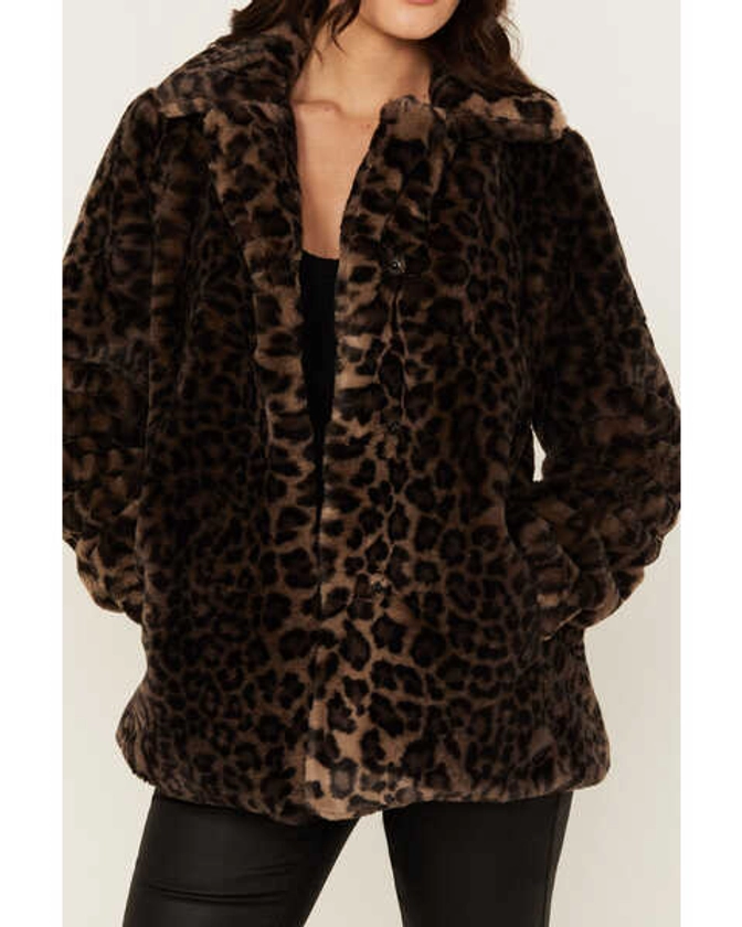 Shyanne Women's Leopard Print Faux Fur Jacket | Boot Barn