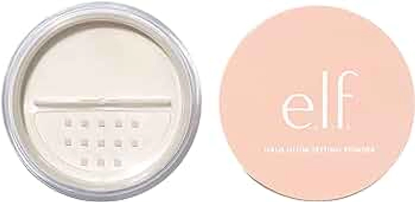 e.l.f., Halo Glow Setting Powder, Silky, Weightless, Blurring, Smooths, Minimizes Pores and Fine Lines, Creates Soft Focus Effect, Light, Semi-Matte Finish, 0.24 Oz