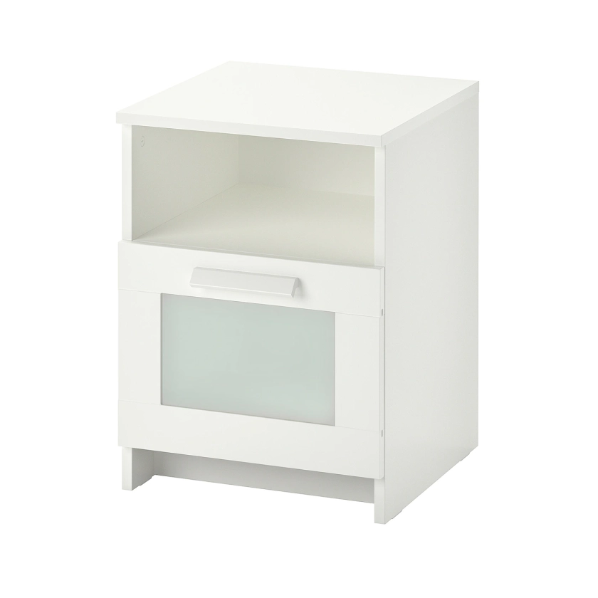 BRIMNES white, Bedside table, 39x41 cm - IKEA