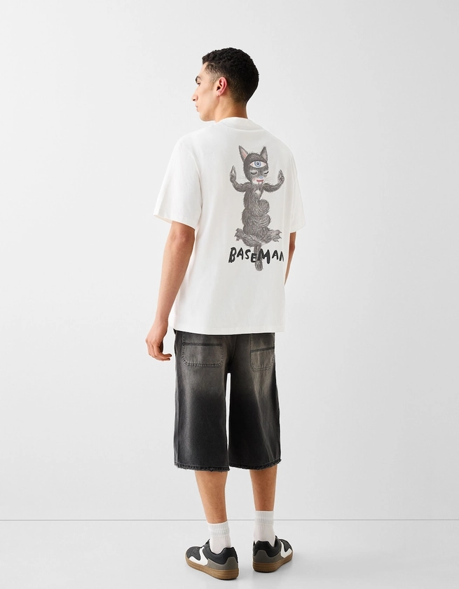 T-shirt Gary Baseman manches courtes boxy fit imprimé - Pantalons - Femme