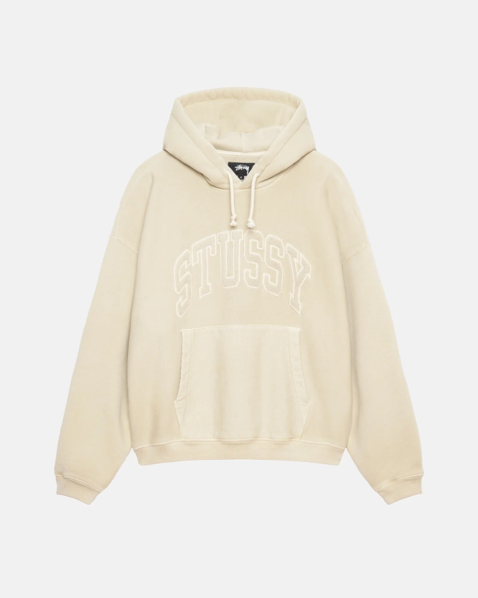 Embroidered Relaxed Hoodie in sand – Stüssy