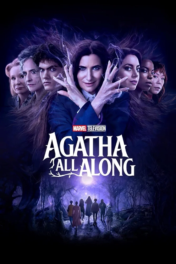 Agatha All Along Poster Print Wall Art A6 A5 A4 A3 TV Series Halloween - 2355 (A2-420 x 594 mm)