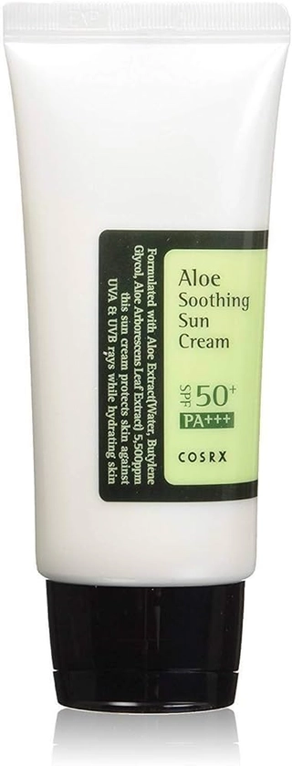 Amazon.co.jp: COSRX Aloe Soothing Sun Cream SPF50+/PA+++ Korean Sunscreen : Beauty