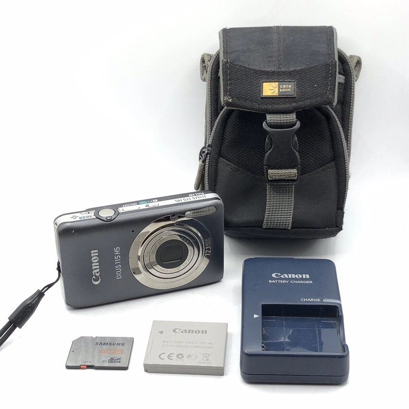 Canon IXUS 115 HS 12.1MP Digital Compact Camera + Accessoires