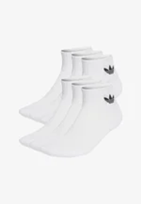 adidas Originals MID ANKLE 6 PAIRS - Chaussettes - white/blanc - ZALANDO.FR