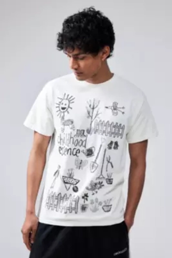 UO White Childhood Essence T-Shirt 