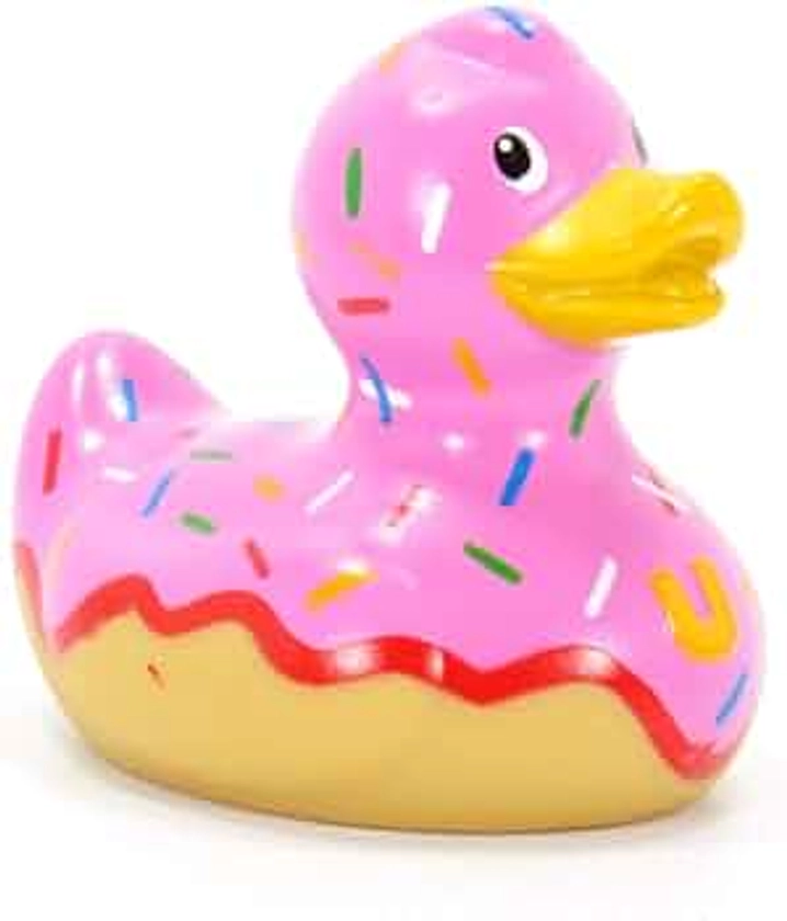 Donut (Mini) Rubber Duck Bath Toy by Bud Duck | Elegant Gift Packaging Do not Worry be Happy! | Child Safe | Collectable