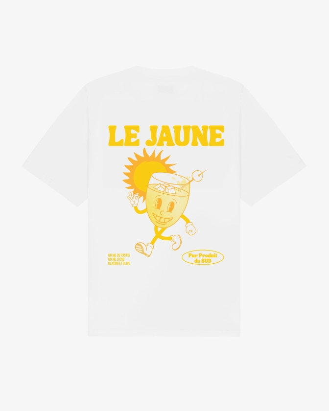 T-shirt " Le jaune " Regular blanc quantité limitée