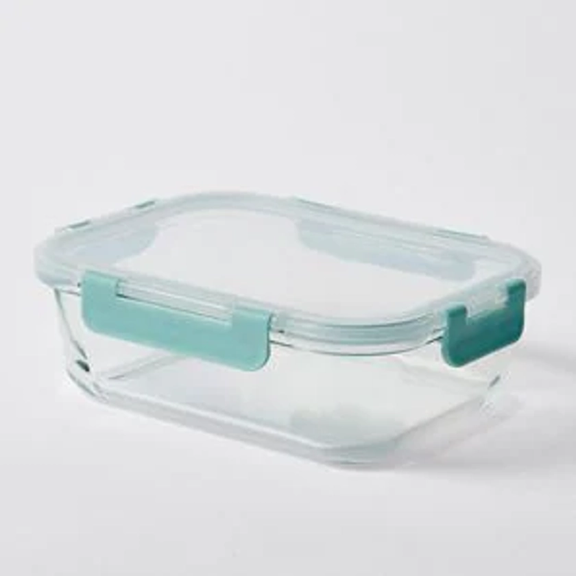1050ML Glass Rectangle Food Container with Lid – Target Australia
