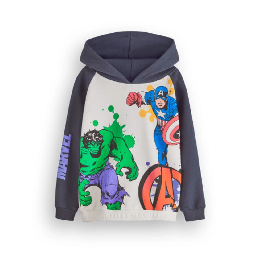 (5-6 Years) Marvel Hoodie (Unisex Kids Grey) on OnBuy