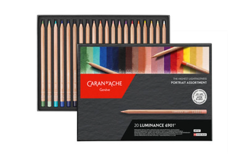 Caran D'ache Luminance 6901 Professional Colour Pencil Portrait Set of 20