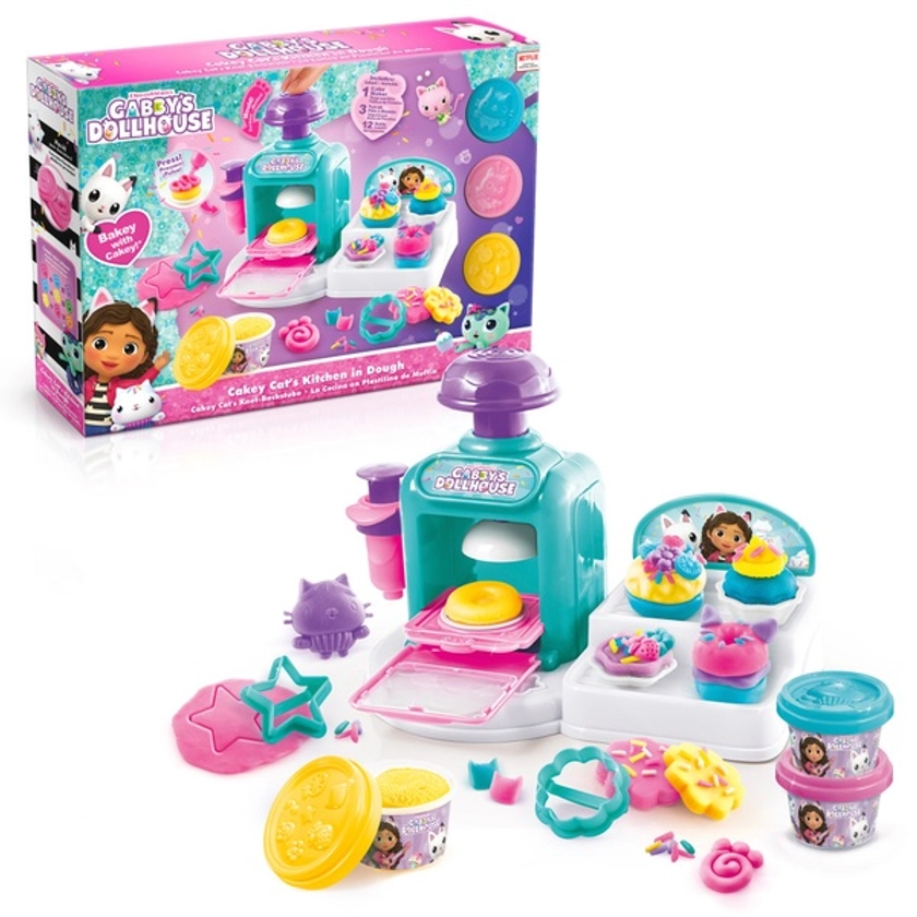 Gabby's Dollhouse Cakey Cat's Dough Kitchen | Smyths Toys UK