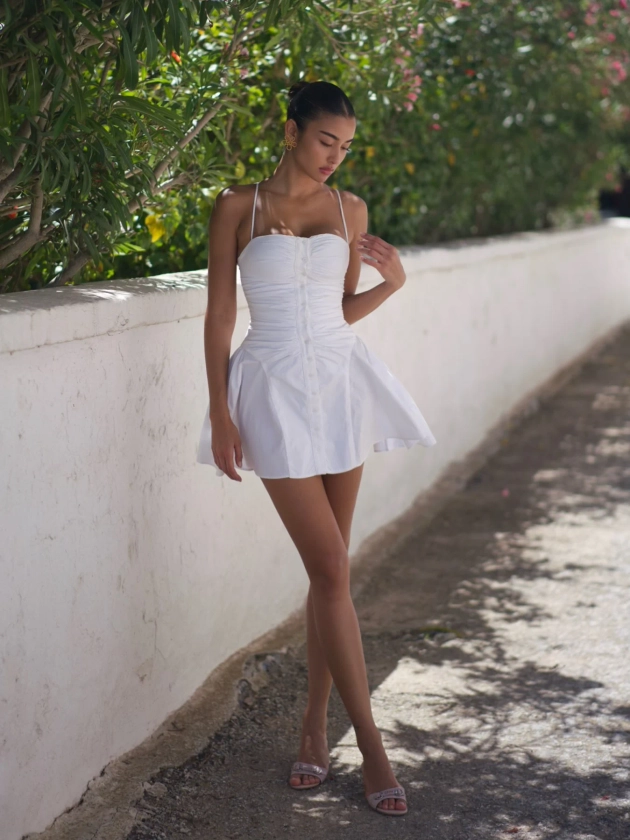 Isabella Mini Dress - White