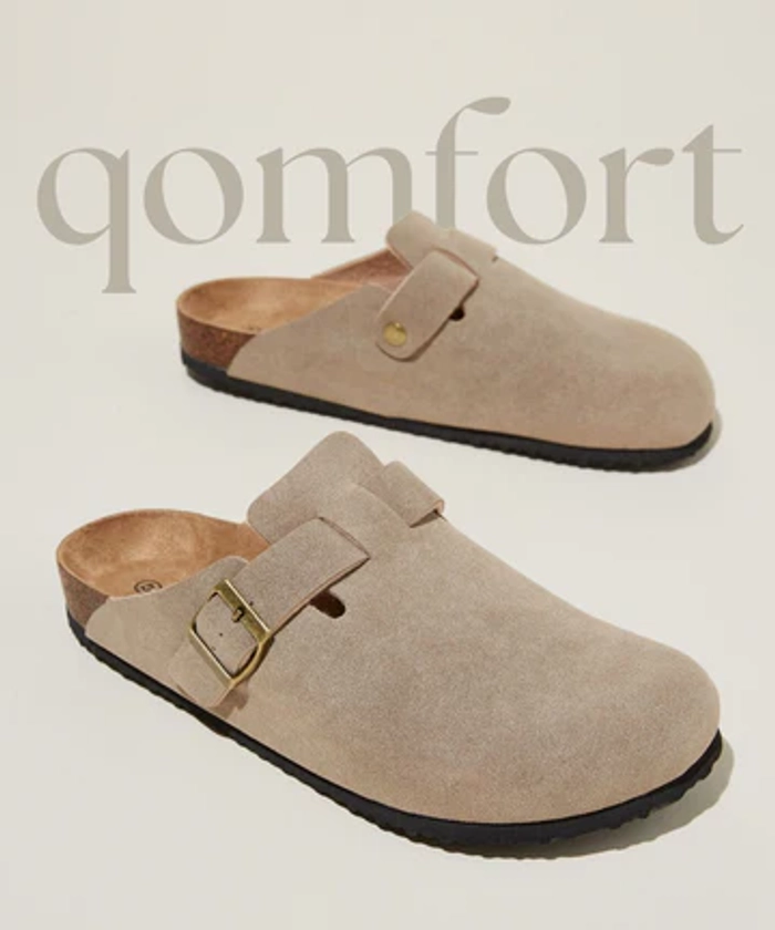 Suede Clogs by Qomfort