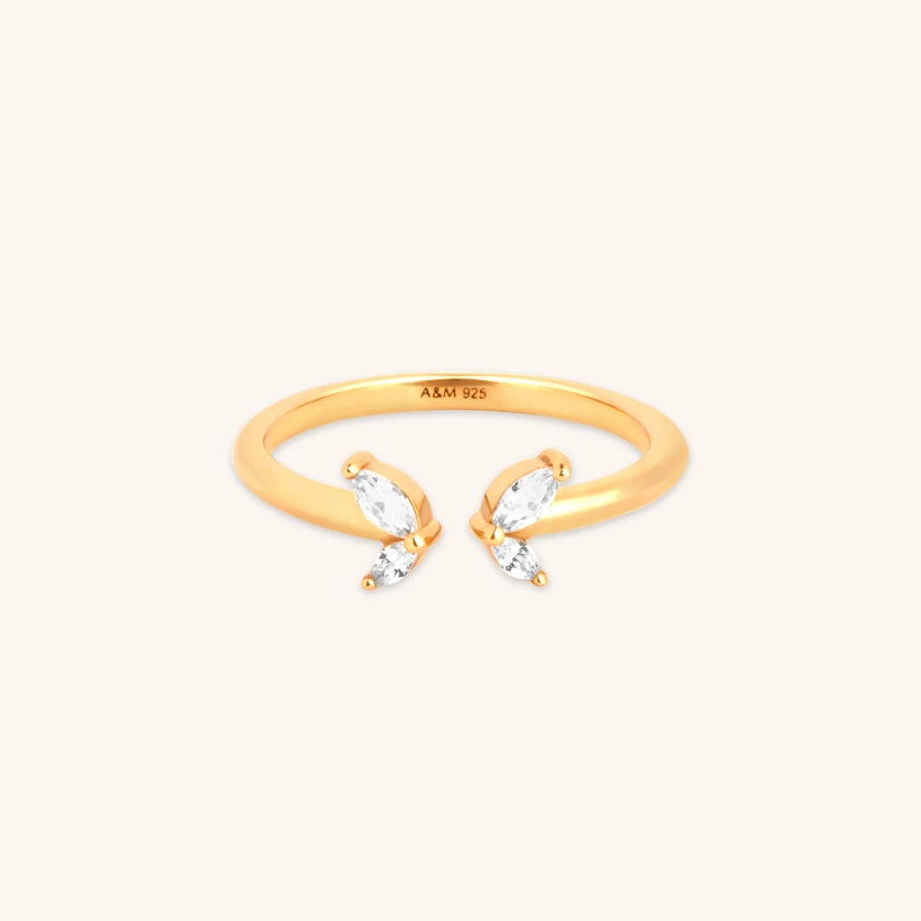 Butterfly Gold Open Ring | Astrid & Miyu Rings