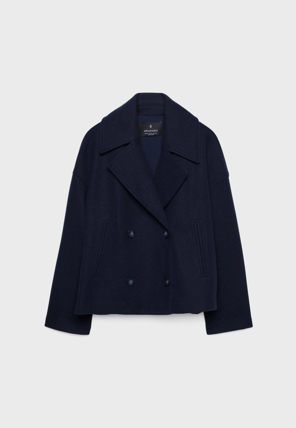 Manteau court croisé - Mode femme | Stradivarius France