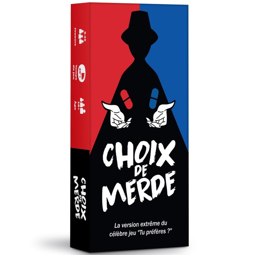 Choix de Merde - Le Jeu des dilemmes extrêmes - Jeu de société Adulte - Jeu d'ambiance - Jeu de Carte pour des soirées Cultes Entre Amis - Humour Noir