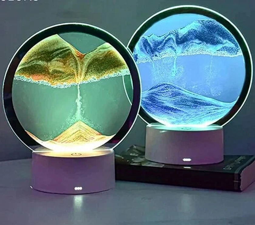 Светильник ночник с движущимся песком Desk Lamp