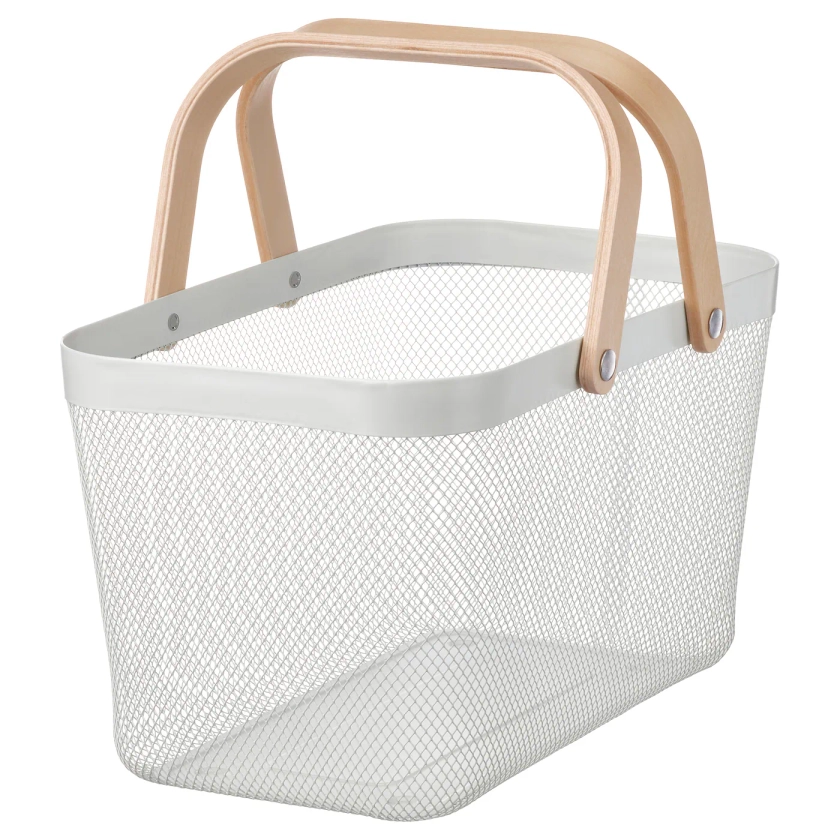 RISATORP basket, white, 27x42x23 cm - IKEA