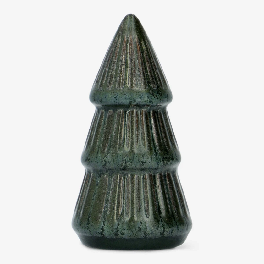 Albero di Natale decorativo in ceramica verde