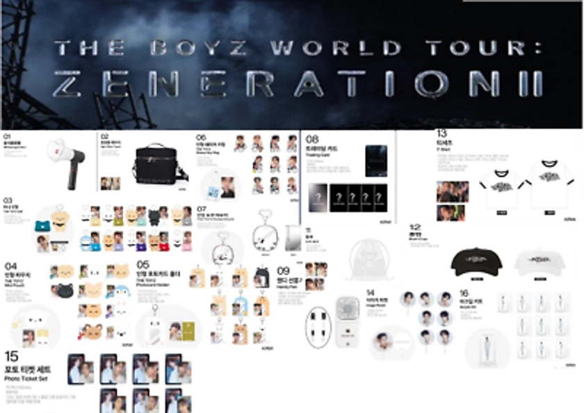 THE BOYZ WORLD TOUR ZENERATION II OFFICIAL MD / LIight Stick / Doll / ETC