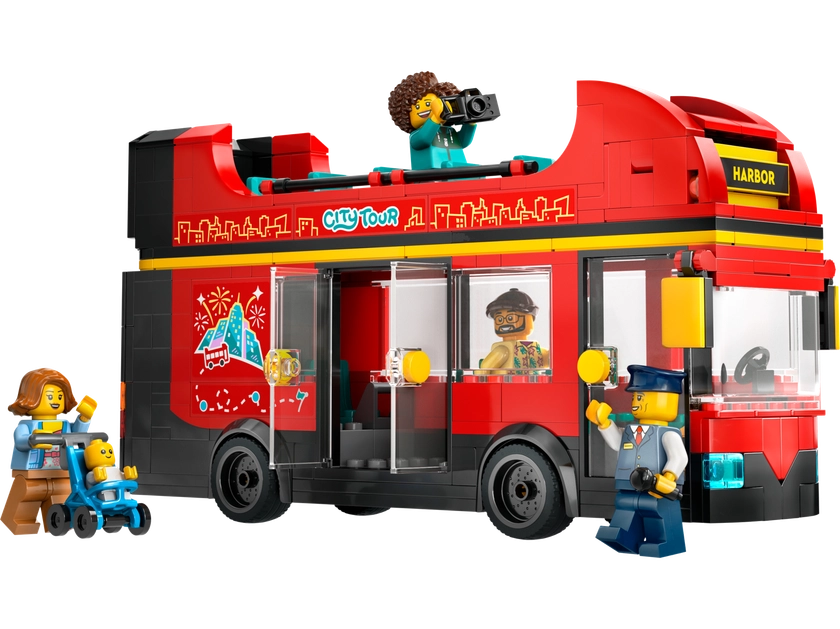 Red Double-Decker Sightseeing Bus 60407 | City | Buy online at the Official LEGO® Shop US 